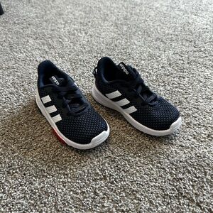 Adidas Kids Navy and White Sneakers